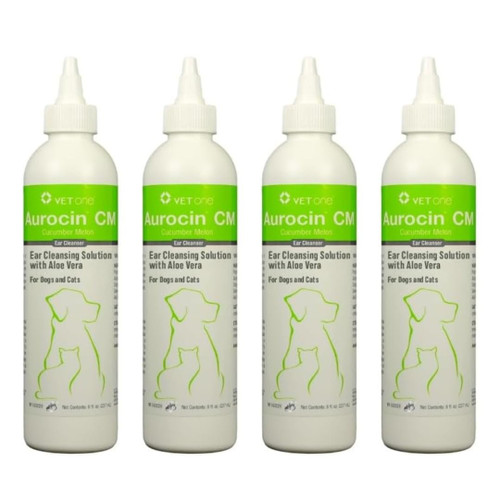 VetOne 4 Pack Aurocin Ear Cleaner