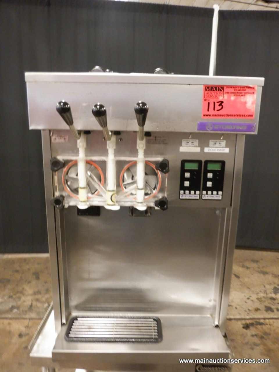 STOELTING SOFT SERVE ICE CREAM MACHINE NO WARRANTY MANUFACTURER