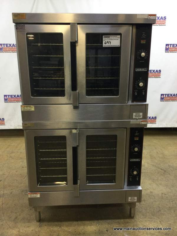 HOBART ELECTRIC DOUBLE STACK CONVECTION OVEN