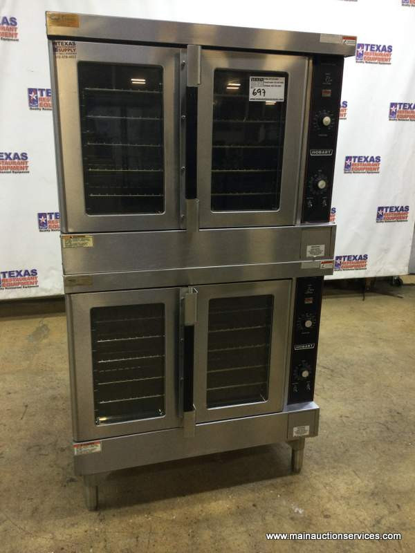 HOBART ELECTRIC DOUBLE STACK CONVECTION OVEN