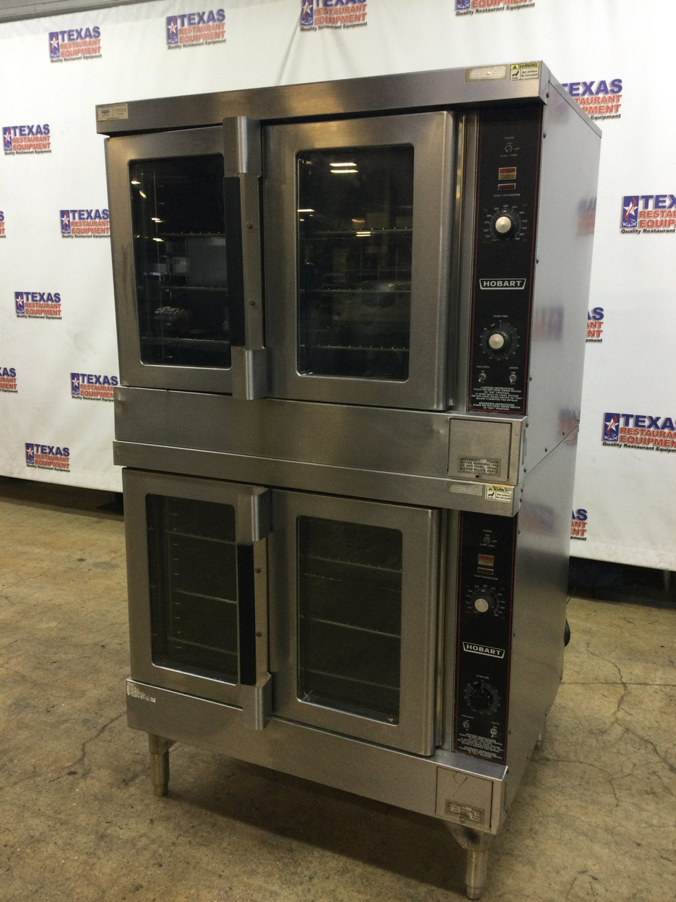Hobart Gas Double Stack Convection Oven