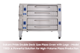 Bakers Pride Double Deck Gas Pizza Oven with Legs – Model Y602: A Powerful Solution for High-Volume Pizza Production