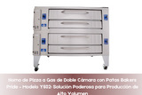 Horno de Pizza a Gas de Doble Cámara con Patas Bakers Pride – Modelo Y602: Solución Poderosa para Producción de Alto Volumen