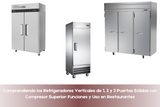 Comprendiendo los Refrigeradores Verticales de 1, 2 y 3 Puertas Sólidas con Compresor Superior: Funciones y Uso en Restaurantes
