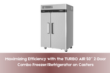 Maximizing Efficiency with the TURBO AIR 50″ 2‑Door Combo Freezer/Refrigerator on Casters