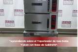 "Aprendiendo sobre el Vaporizador de Gas Doble Vulcan con Base de Gabinete".