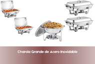 Charola Grande de Acero Inoxidable 