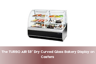 The TURBO AIR 59″ Dry Curved Glass Bakery Display on Casters – A Must-Have in Commercial Restaurant Equipment