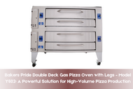 Bakers Pride Double Deck Gas Pizza Oven with Legs – Model Y602: A Powerful Solution for High-Volume Pizza Production