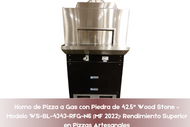 Horno de Pizza a Gas con Piedra de 42.5" Wood Stone – Modelo WS-BL-4343-RFG-N6 (MF 2022): Rendimiento Superior en Pizzas Artesanales