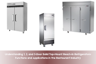 Understanding 1, 2, and 3-Door Solid Top-Mount Reach-In Refrigerators: Functions and Applications in the Restaurant Industry