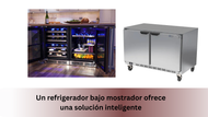 Un refrigerador bajo mostrador ofrece una solución inteligente
