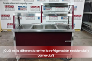 ¿Cuál es la diferencia entre la refrigeración residencial y comercial?