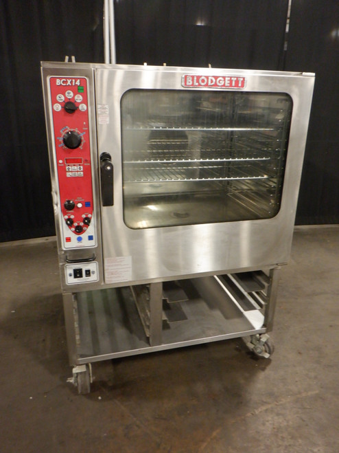 BLODGETT GAS COMBI OVEN WITH CASTERS NO WARRANTY MANUFACTURER