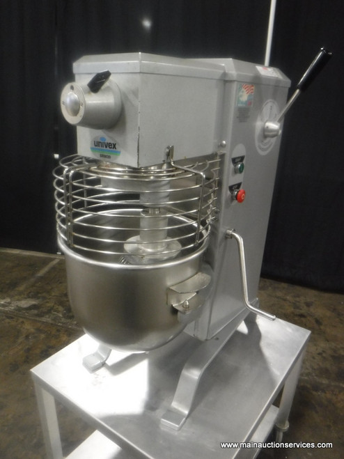 UNIVEX 20 QT DOUGH MIXER WITH BOWL, GUARD, 2 ATTACHMENT