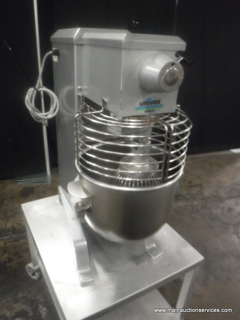 Univex 20 qt mixer – [stainless steel bowl and guard]