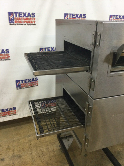 Lincoln Impinger Electric Double Conveyor Pizza Oven With Caster