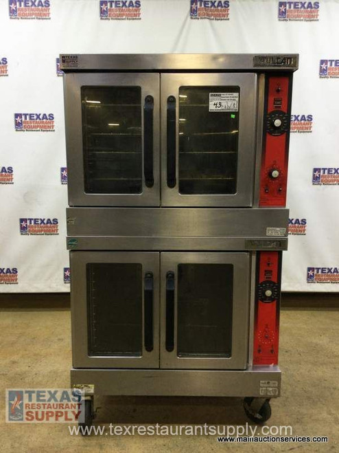 VULCAN GAS DOUBLE STACK CONVECTION OVEN W-CASTERS