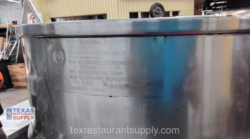 Groen TDB/7-40 Steam Jacketed Tilting Soup Kettle 20 quarts Capacity