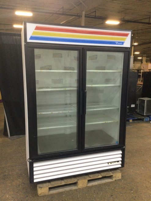 True 54” Two Glass Door Refrigerator