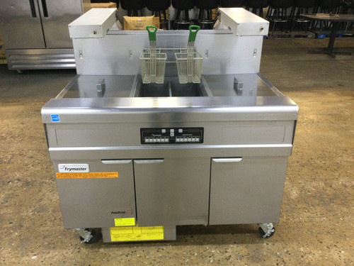 Frymaster  47” Gas One Bay Deep Fryer With 2 Dump Station/Filtration System W /Caster