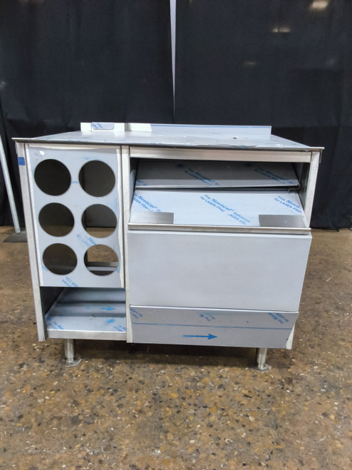 Commercial All Stainless Steel Beverage Serving Station 36" x 36"