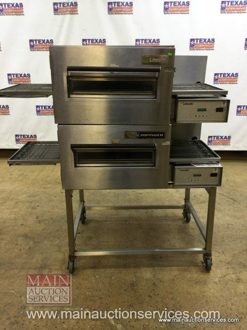 LINCOLN IMPINGER GAS DOUBLE CONVEYOR PIZZA OVEN