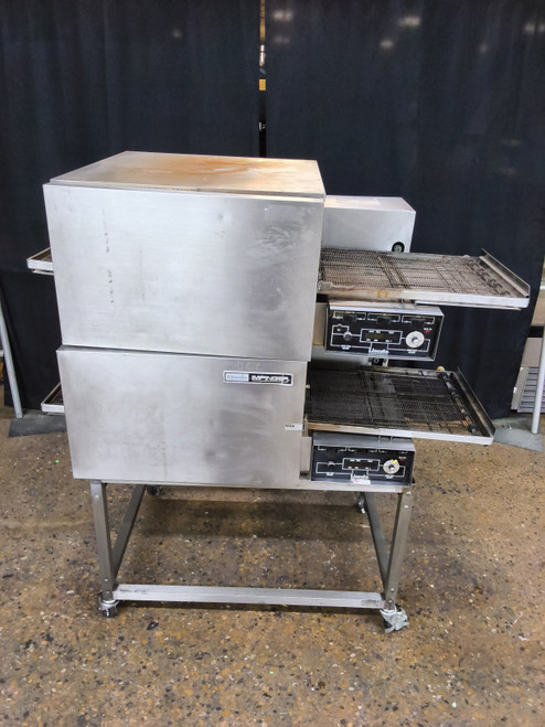 LINCON IMPINGER ELECTRIC DOUBLE STACK CONVENYOR OVEN