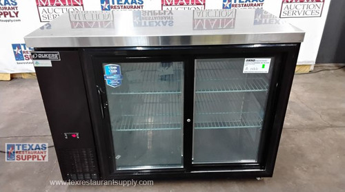 Dukers DBB48-S2 50" 2 Sliding Glass Doors Back Bar Cooler