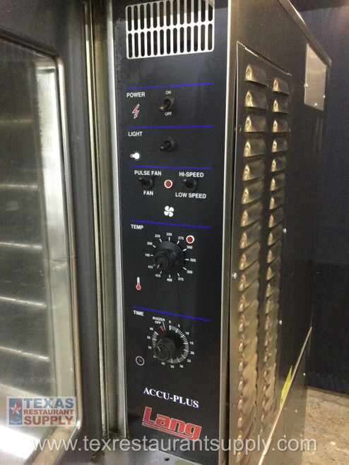 Lang Gas Double Stack Convection Oven With Caster