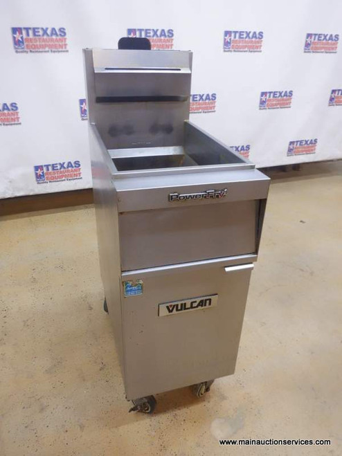 VULCAN 15.5" GAS 50 LBS DEEP FRYER WITH CASTERS