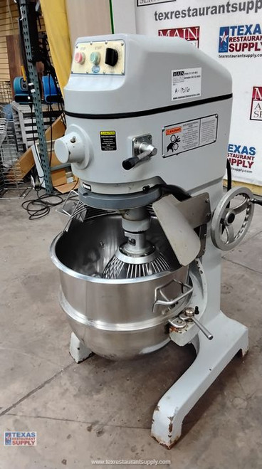 Globe 60 Qt Planetary Mixer with Bowl, 1 Attachment, and Dolly