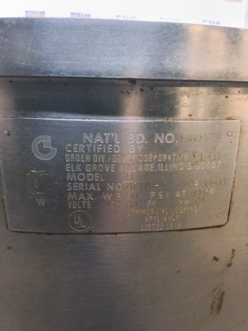 GROEN 40 GALLON ELECTRIC TILTING KETTLE