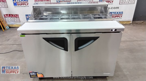 Turbo Air Super Deluxe Sandwich/Salad Prep Table w/ Clear Lid