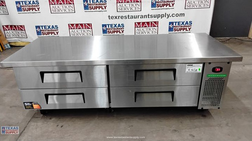 Turbo Air 78" 4 Drawers Refrigerated Chef Base with Extended Top