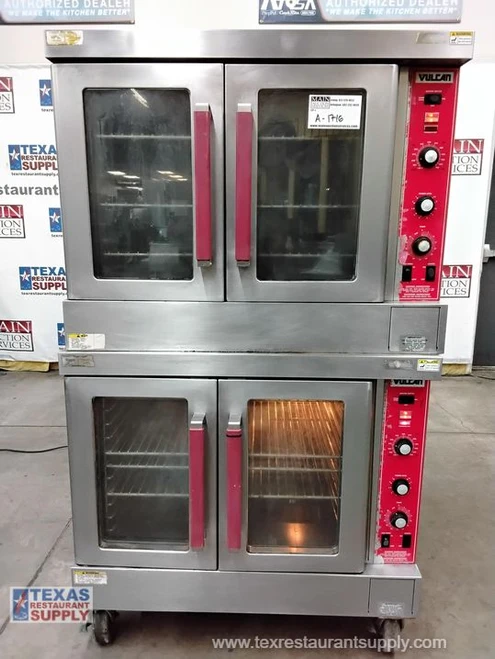 Vulcan Double Stack Gas Convection Full Size Oven