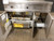 FRYMASTER 47" GAS 2 BAY DEEP FRYER WITH FILTRATION OIL SYSTEM FRY DUMPSTATION AND CASTERS NO MANUFACTURER WARRANTY