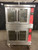 BAKERS PRIDE ELECTRIC DOUBLE STACK CONVECTION OVEN WITH CASTERS NO WARRANTY MANUFACTURER