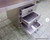96"X26.5" STAINLESS STEEL WORK PREP TABLE WITH THREE DRAWER WITH BACK SPLASH