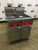 Nice! Vulcan 31” Gas 2 Bay 100 Lbs Deep Fryer W / Caster