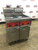 Nice! Vulcan 31” Gas 2 Bay 100 Lbs Deep Fryer W / Caster