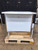 NEW 36" X 32" STAINLESS STEEL BEVERAGE STATION WITH CUP DISPENSER