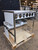 NEW 36" X 32" STAINLESS STEEL BEVERAGE STATION WITH CUP DISPENSER