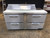 CONTINENTAL 60" 4-DRAWER SANDWICH SALAD PREP TABLE WITH CASTERS