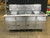 PITCO GAS 4 BAY DEEP FRYER WITH FILTRATION SYSTEM WITH CASTERS