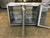 Glastender 60” 2 Glass Door Back Bar Cooler With Caster