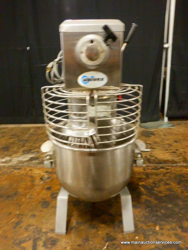 食器 UNIVEX 20 QT DOUGH MIXER WITH BOWL, GUARD, 1 ATTACHMENT