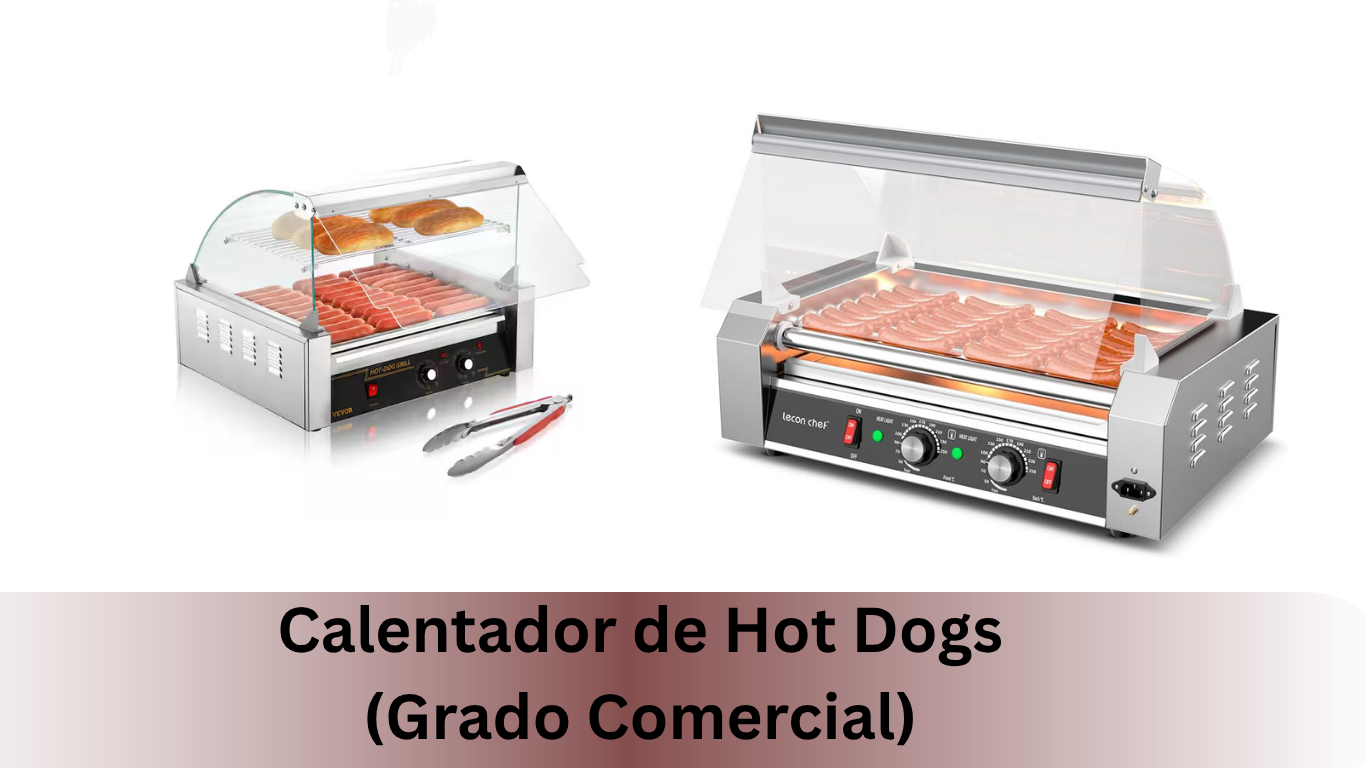 Calentador de Hot Dogs (Grado Comercial)