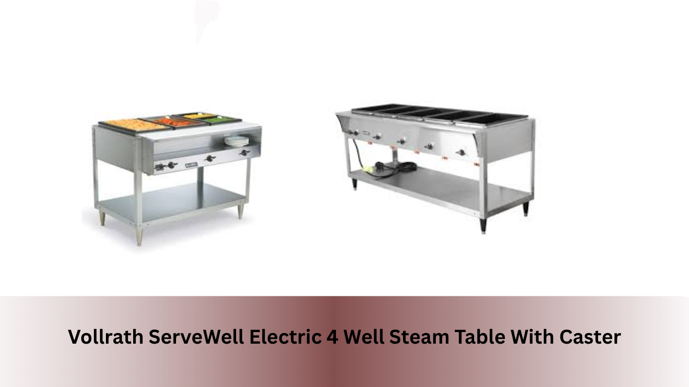 Vollrath ServeWell Electric 4 Well Steam Table With Caster