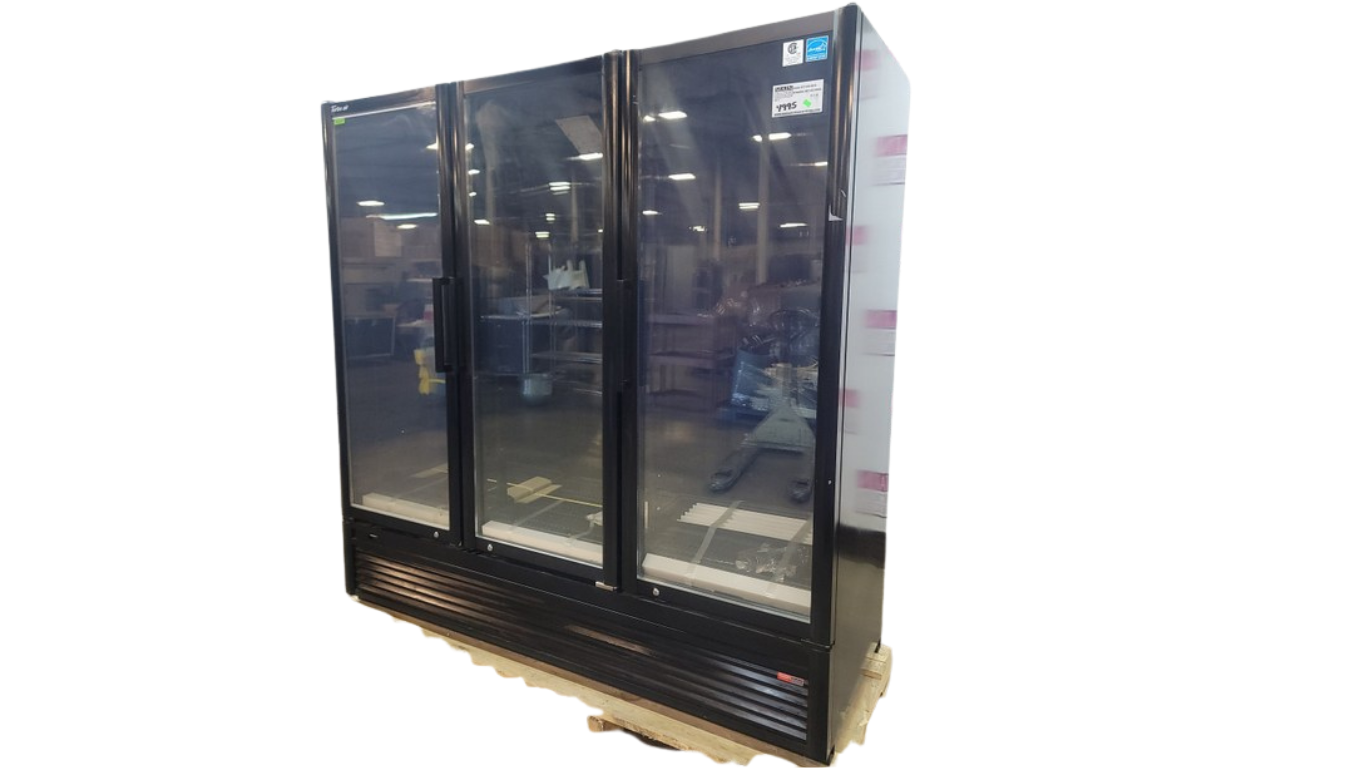 Refrigerador Turbo Air de 78" con 3 Puertas de Vidrio – Modelo TGM-72SDHB-N: Imprescindible en Cocinas Comerciales Modernas
